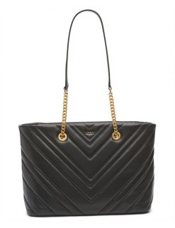 Dkny Chevron-Quilted Leather Tote Bag